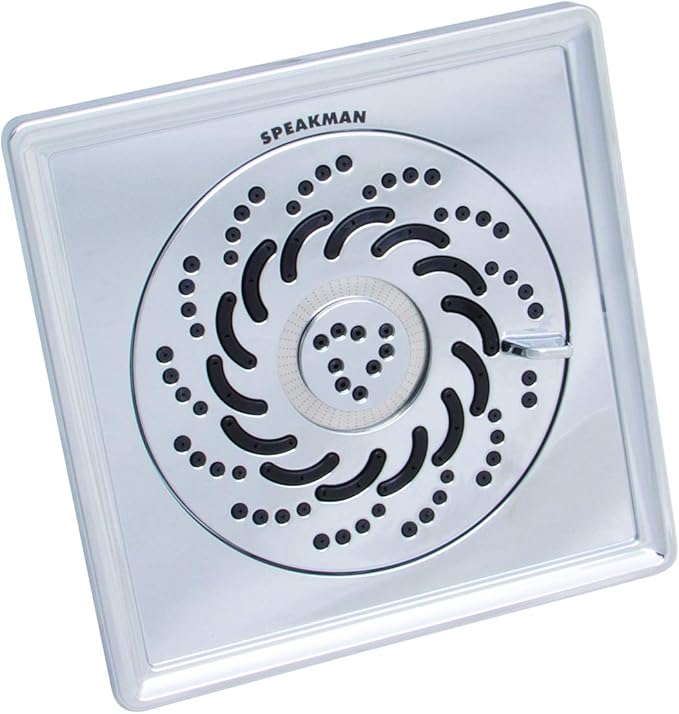 Speakman S-5002-E2 Rainier Exhilaration High Pressure Fixed Shower Head, 2 GPM, Polished Chrome