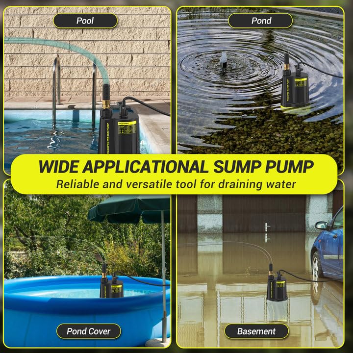 1 2HP Automatic Submersible Sump Pump