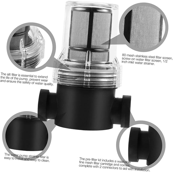 Star Hose Filter Attachment Line Water Hose Filter, Garden Pressure Washer Inlet for RV Camping Car Wash Water