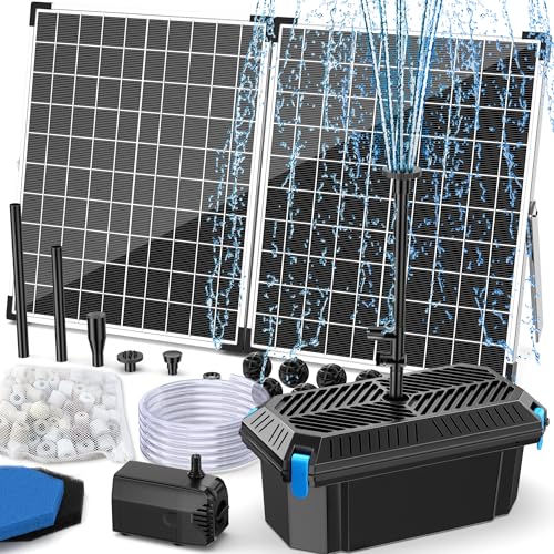 40W Solar Pond Pump with Filter Kit