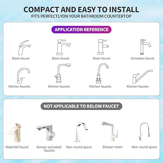 Skincare Filter,Water Filter for Sink Faucet for Skin Care,Bathroom Sink Filter,Micro Nano Water Face Washer,Gift for Women
