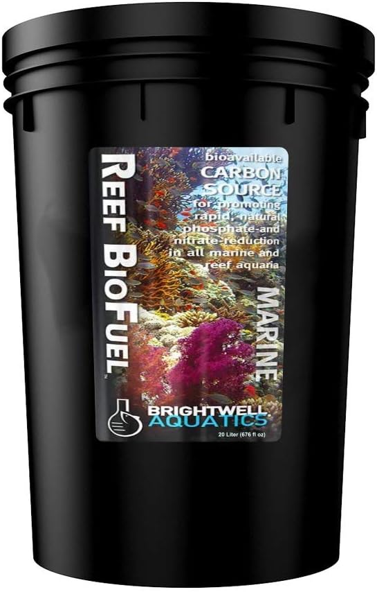 Brightwell Aquatics Reef BioFuel - Organic Carbon Supplement for Marine and Reef Aquariums, Aiding Bacterioplankton Growth That Promotes Rapid Phosphate and Nitrate Reduction, 20 L - AquaVibe