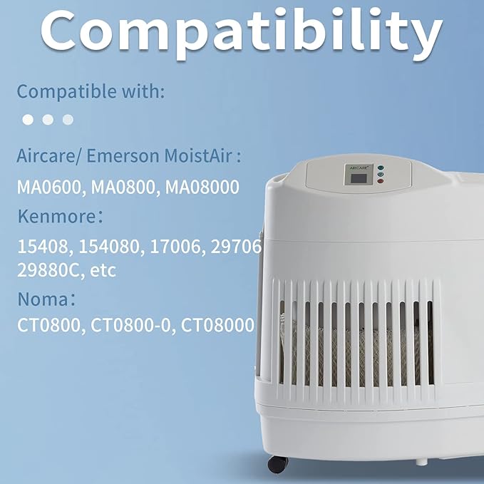 MAF2 Humidifier Filter Compatible with Aircare MA0800, MA0600, Kenmore 17006, 15408, Esscik Air MiostAIR MA0800, MA0600, 2 Packs - AquaVibe