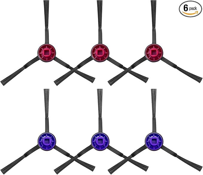 Side Brush Replacement Kits for Eureka E10S E20 Plus Robot Vacuum Cleaner Parts-6 Pack - AquaVibe