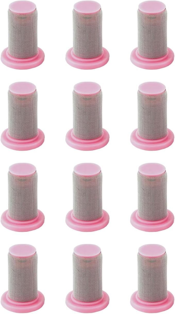 TopHomer 12 Packs Stainless Steel Strainer Spraying Nozzle Mesh Filter with Anti-Drip Design for Spraying Operations Waterproof Engineering (200 Mesh)