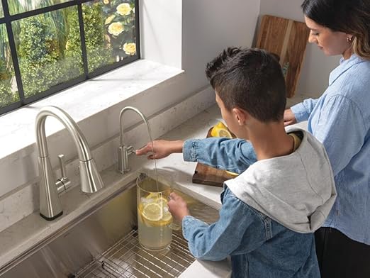 Delta Faucet Clarifi Under Sink Reverse Osmosis Water Filter System with Brushed Nickel Contemporary Beverage Dispenser Faucet