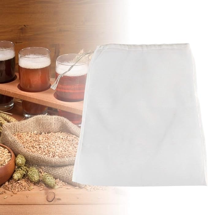 Yosoo 100 Mesh Wine Filter Bag, Reuseable Home Brew Beer Making, Used in Fermentation, Jam and Jam Making, Kefir and Wine Making(28x45cm)