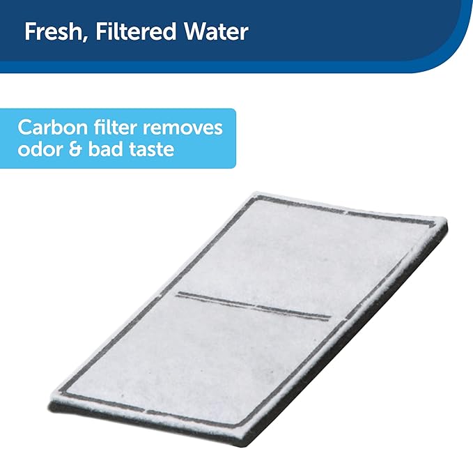 PetSafe Drinkwell Replacement Carbon Filters - Activated Carbon Cat Water Fountain Filter for Clean & Fresh Water & Better Taste - Fountain Cartridge Refill - 3 Count (Pack of 12)