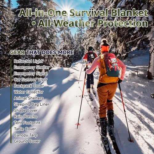 Survival Emergency Thermal Blankets (4 Count)