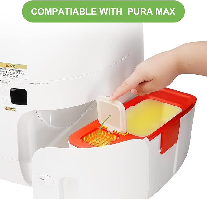 N50 Odor Eliminator Compatible with PuraMax Self-Cleaning Cat Litter Box, Cat Toilet Odor Control for PuraMax Automatic Litter Box, (Pack of 6) - AquaVibe