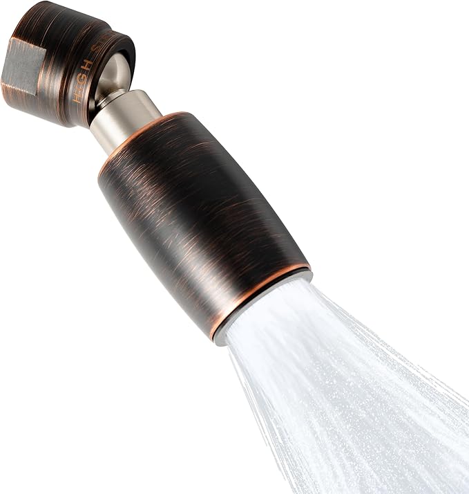 High Sierra Showerheads® - CLASSIC™ Solid Metal 1.5 GPM Award Winning, Low Flow Shower Head, Patented Nozzle Never Clogs - Oil Rubbed Bronze Finish