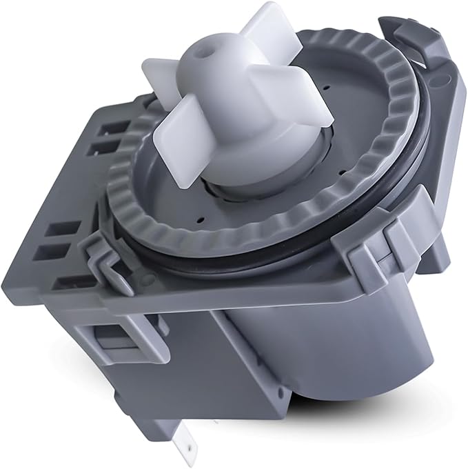 Upgraded Dishwasher Drain Pump Assembly Replace 2718B WG04F10194 11001011000221 Fit for GE Midea Magic Chef, 120V 60Hz 0.7A
