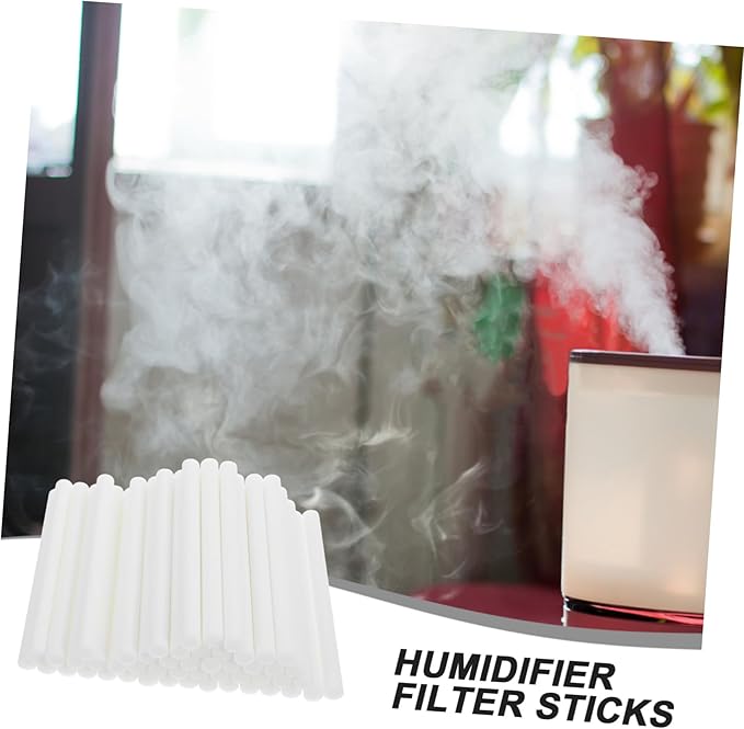 50pcs Diffuser Refill Cotton Core Humidifier Sticks Filter Replacement for Essential Oil Car Mini Humidifier - AquaVibe