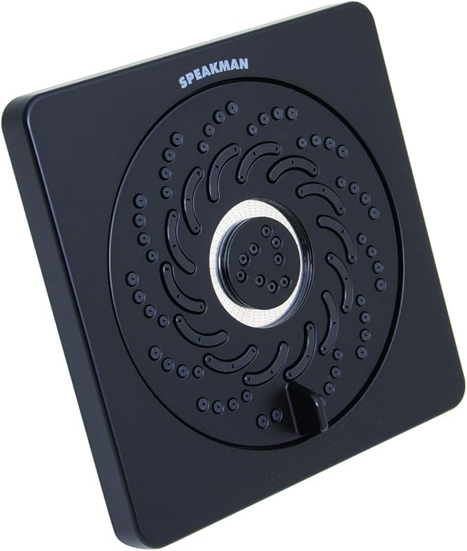 Speakman S-5001-MB-E15 Kubos Exhilaration High Pressure Fixed Shower Head, 1.5 GPM, Matte Black