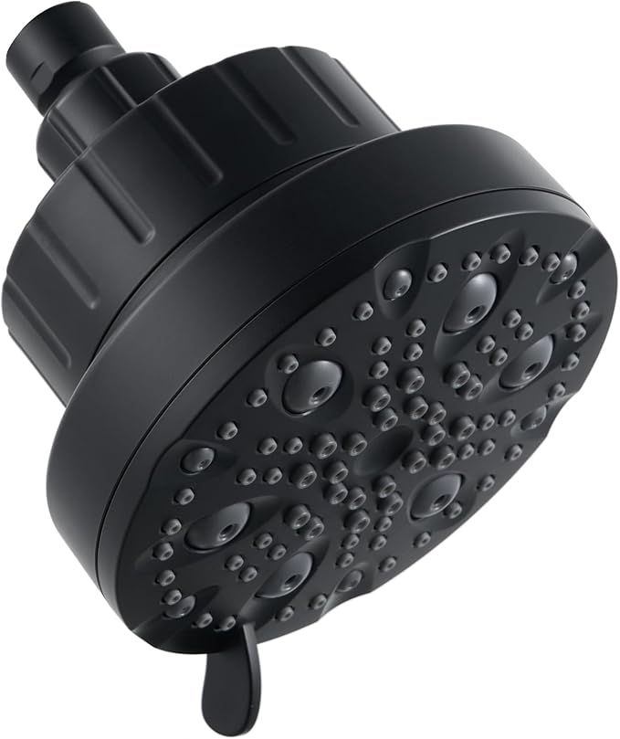 OFFO Filtered Shower Head, 20 Stage Shower Filter Head for Hard Water with Pause Mode, 9 Modes High Pressure Shower Head with Filter for Remove Chlorine and Harmful, Matte Black - AquaVibe