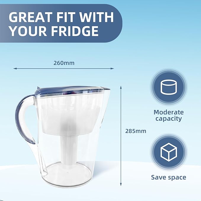 The Pocicoll Space-Friendly Water Filter Pitcher is Combines Both Appearance and functionality.Filtering water kettle