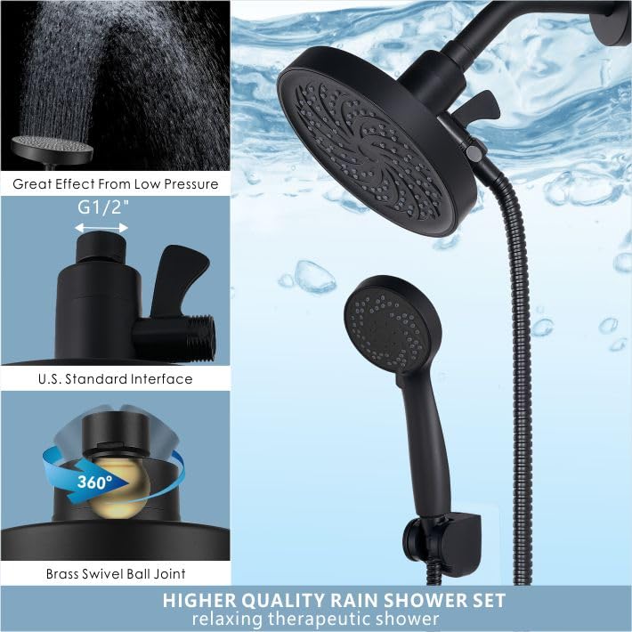 Rain Shower Head with Handheld
