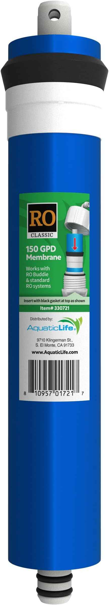 Aquatic Life 150 GPD Reverse Osmosis RO Membrane Filter Replacement for RODI Water Filter System Unit