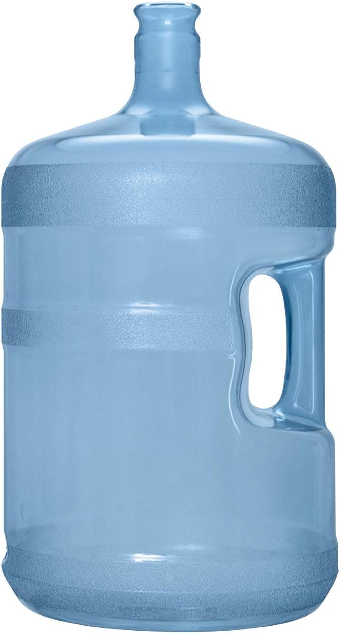 Brio 5 Gallon Plastic Crown Cap Reusable Water Bottle Container