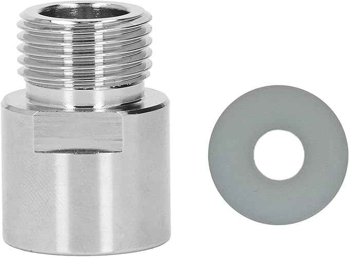 Soda Cylinder Adapter, CO2 Soda Cylinder Metal Adapter, TR21-4 Female to CGA320 Male Thread Conversion Kit, Stainless Steel CO2 Tank Adapter for Sparkling Water Machine Parts Acc