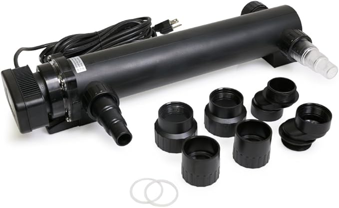 36W UV Ultraviolet Light Clarifier Filter – 20" Non-Submersible Lamp for Koi Ponds, Fish Tanks, and Aquariums