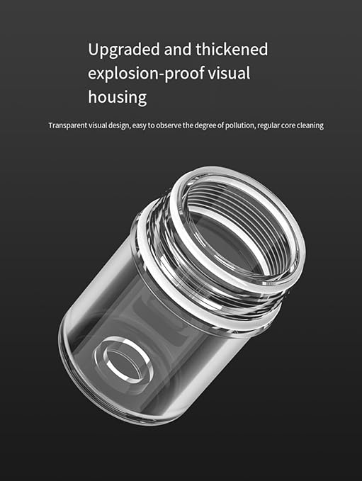 Reusable sediment water filter Water,Pipe fittings,Outdoor rinse pre-filtration,Inline Washer Filter for Washing Machine, Shower, Garden Hose, Well Water, Anti Clogging, 1/2 inch - AquaVibe