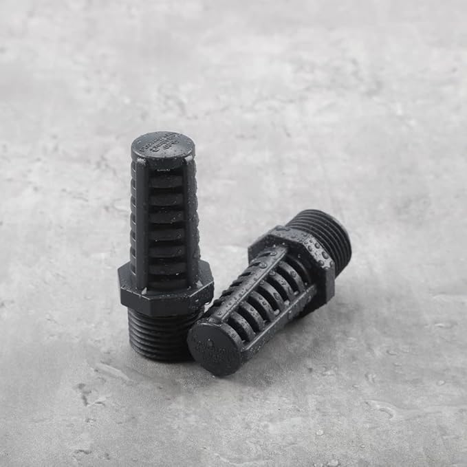 TOMEX 1/2 Inch Threaded Suction/Overflow Strainer, Screen Strainer 1/2 Inch (2 Pack)