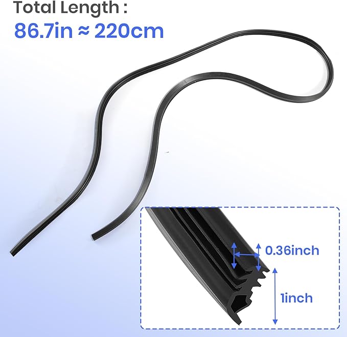 Upgrade DD62-00043A For Samsung Dishwasher Front Tub Door Seal Gasket, Upgrade Rubber - Compatible with samsung Dishwashers Parts