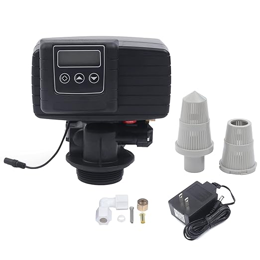 5600SXT Water Softener Valve Automatic Digital Metered Metered On Demand Control Head Digital Filter for Soften & Purify Water for Water Filter Softener R-e-sin Tank