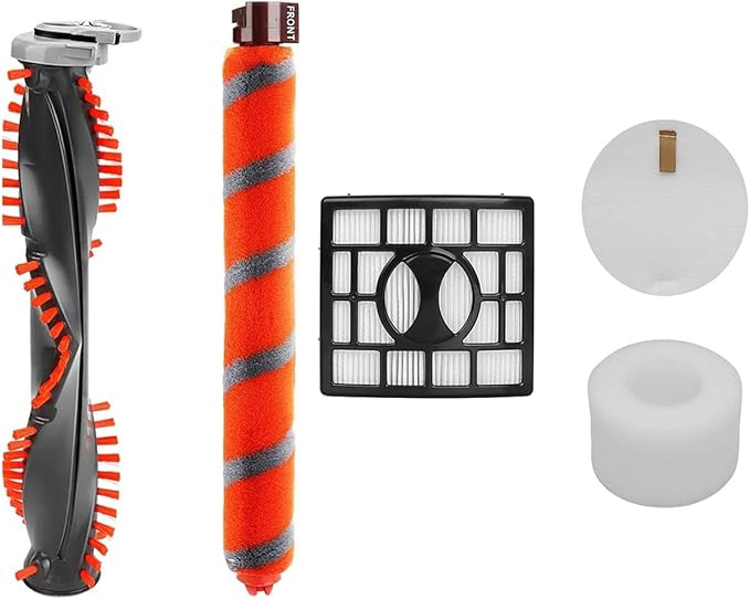 HEPA Filter &Foam Felt Filter Set + Roller Brush Replacement for Shark NV800 NV800W NV801 NV801Q NV803 UV810 HV380 HV381 HV382 Vacuum Cleaner Replacement Parts Brush Roll - AquaVibe