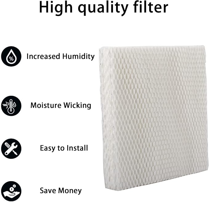 HIFROM 6Pack Replacement Humidifier Wick Filters Water Panel Filter Compatible with Carrier HUMCCSBP2212 HUMCCSBP2312 HUMCASBP2312 HUMCCSBP2412 Humidifier P110-1045