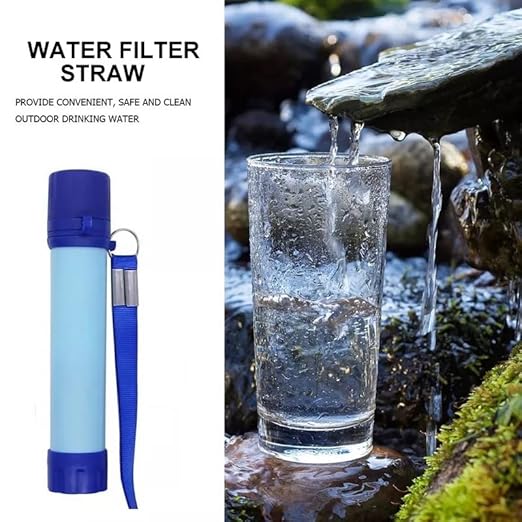 Galaxy Personal Portable Water Filter Straw Filtration Purifier for Hiking, Camping, Hunting, Travel, Outdoor Emergency Survival Detachable. (8 Packs)
