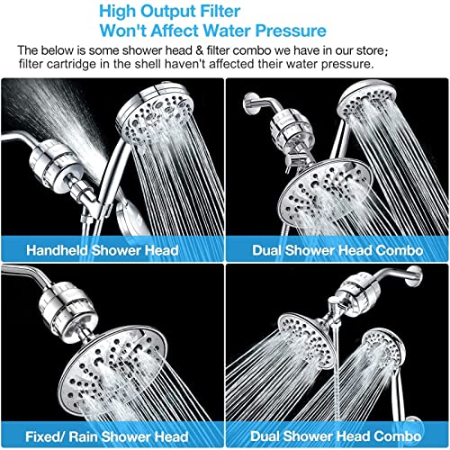 Heavy Duty Shower Filter Replacement Cartridge 2 Pcs (2 Count)