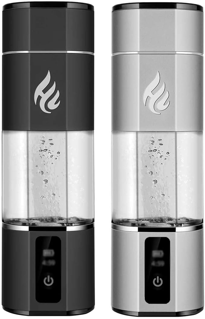 300ML Portable Hydrogen Rich Water Cup, Hydrogen Generator Water Filter, USB Charging Electrolyte Water Cup, 5000PPB High Concentration Health Bottle