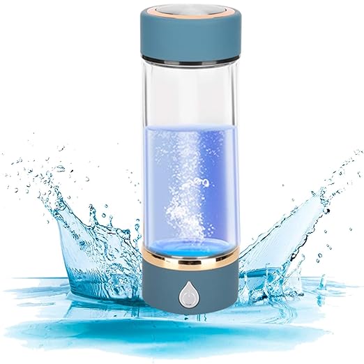 Hydrogen Water Generator Ionizer, Portable Hydrogen Water Ionizer Machine, Rechargeable Hydrogen Rich Water Glass Health Cup for Home Travel