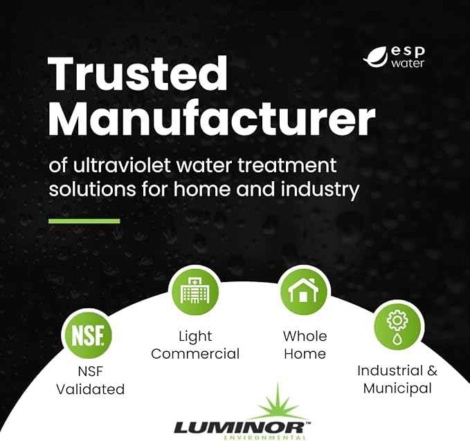 Luminor RLQ-820 UV Lamp and Quartz Sleeve Kit with Lamp Key for use Blackcomb LB4-101, LB5-101, LB6-101 UV Water Filtration Systems