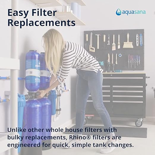 Aquasana Whole House Replacement Pre-Filters| Reduces Sediment, Rust & Dirt That Can Clog System | Genuine & Certified | 10-Inch | 4 Count | EQ-304 White