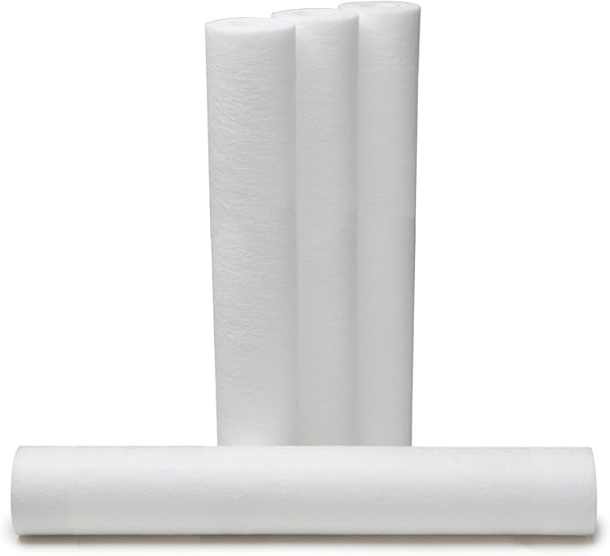 Aquasana UV Whole House Water Filter Replacement Lamp & EQ-PFC.35 Replacement Post Whole House Water Filter Systems, White & Replacement 20-inch Sediment Pre-Filters - 4 Count - EQ-304-20
