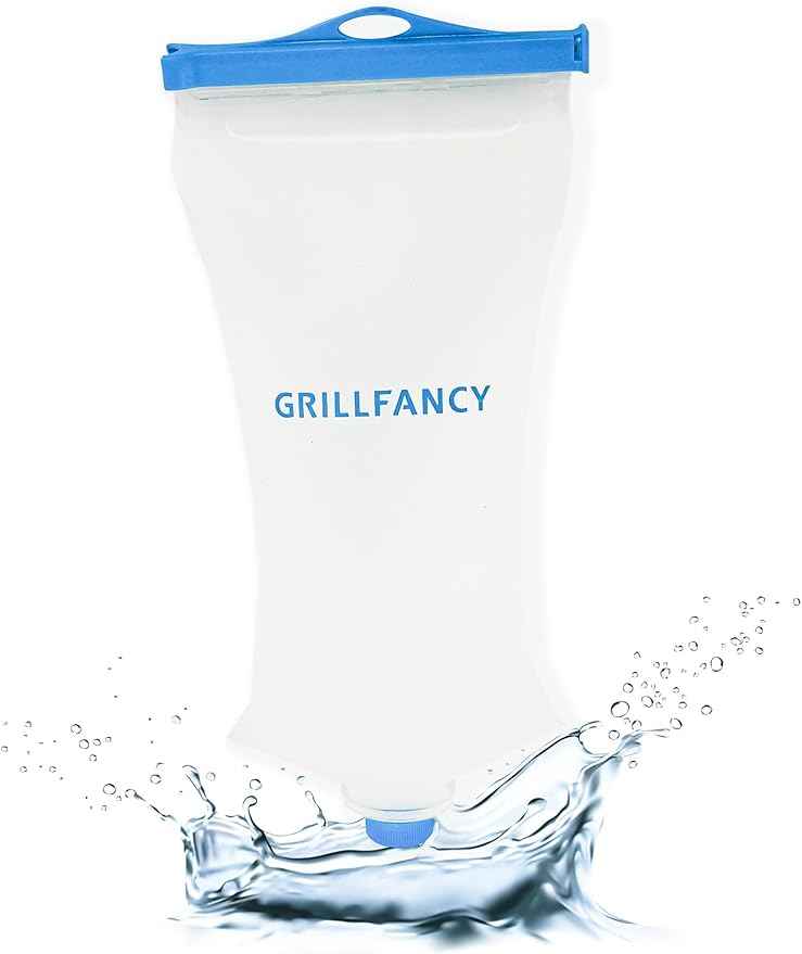 Water Bag 2L Durable TPU Material, BPA & PVC Free Squeeze Pouch, Collapsible Hydration Canteens for Camping Hiking Cycling Fishing or Traveling Suitable for Sawyer Squeeze Water Filter
