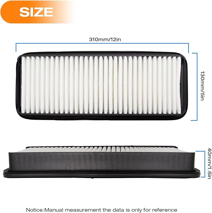 Cab Air Filter Kit,T1855-71600 Air Filter,6A671-75090 Filter Element Replacement for Kubota Tractor SVL75-2C/75C/90-2C/90C（Filter and Replacement）