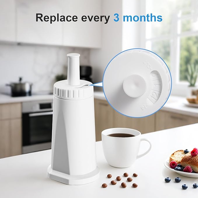 Water Filter for Breville Barista Touch Espresso Machine BES880, Barista Pro BES878, Oracle Touch BES990, Oracle BES980 & Dual Boiler BES920 Bambino ClaroSwiss Sage, BES008WHT0NUC1 (3 Pcs) - AquaVibe