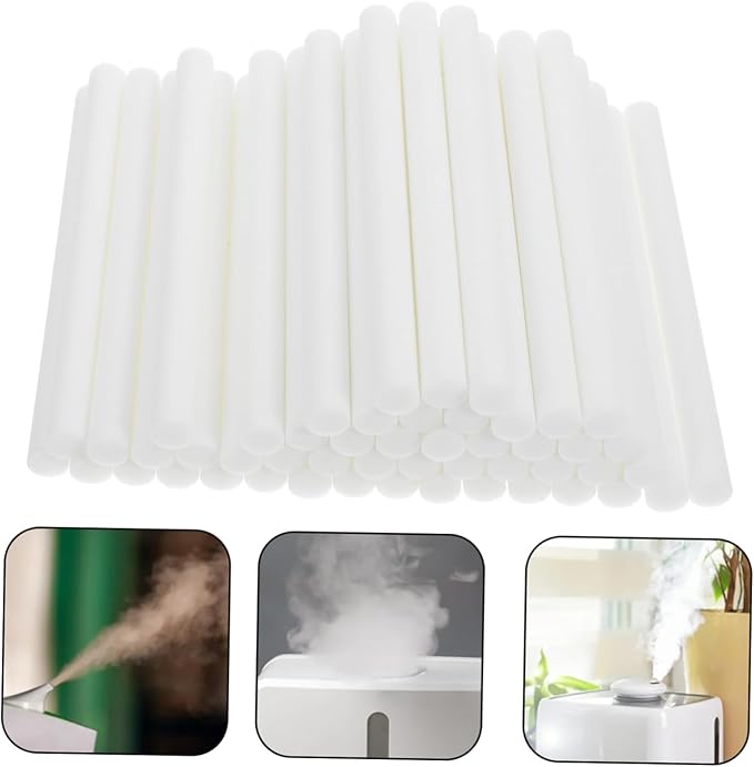 50pcs Oil Diffuser Sticks High Absorption Humidifier Wicks for Compatible with Humidifiers Efficient Fragrance Diffusion Replacement Filters - AquaVibe