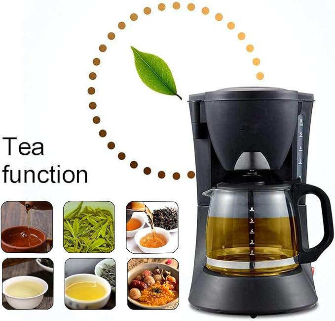 Portable Coffee Machine, Home Office Filter Coffee Machine, Permanent Filter, Water Level Indicator And Anti-Drip System for Making Espresso And Milk Coffee