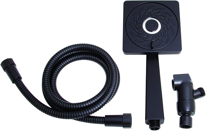 Speakman VS-5001-MB-E15 Kubos Exhilaration High Pressure Hand Held Shower Head, 1.5 GPM, Matte Black