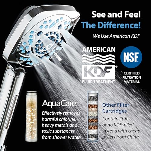 High Pressure 10 Spray Mode Filtered Showerhead