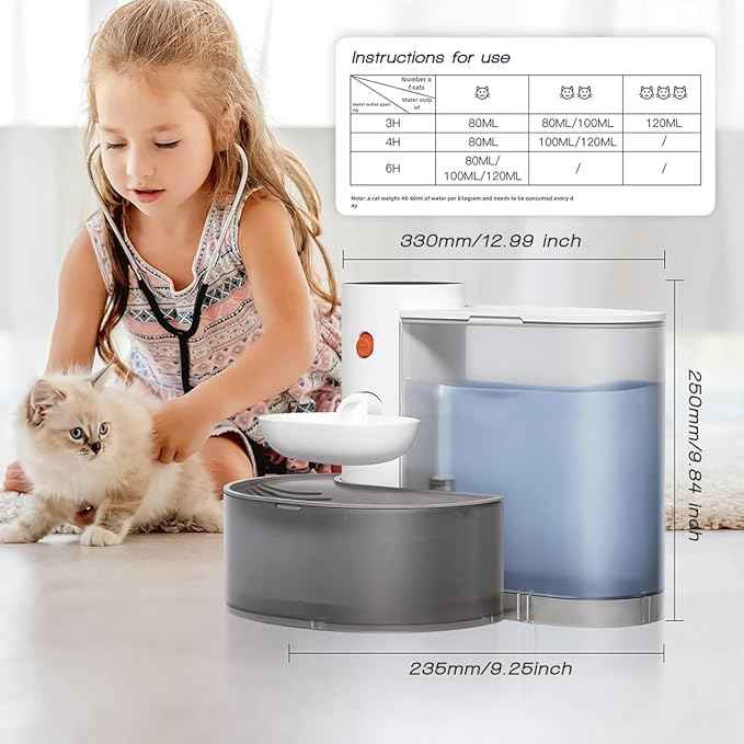 Smart Wireless Pet Water Fountain,2026 Upgraded Pet Water Fountain No Filter,3.5L/118oz Ultra-Quiet Design,Rechargeable Automatic Water Dispenser for Cats and Small Dogs