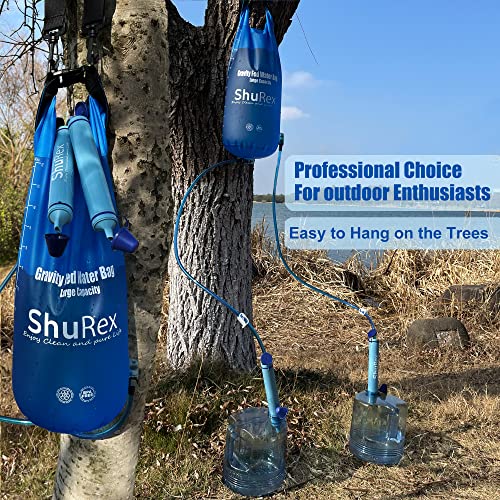 12L Gravity Fed Water Filtration System with Adjustable Tree Strap