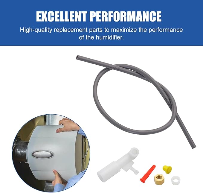 4235 Feed Tube Nozzle Assembly with Sleeve Nut Compatible with Aprilaire 700 Series Aprilaire Humidifier Models 700, 700A, 700M, 760, 760A, 768 - AquaVibe
