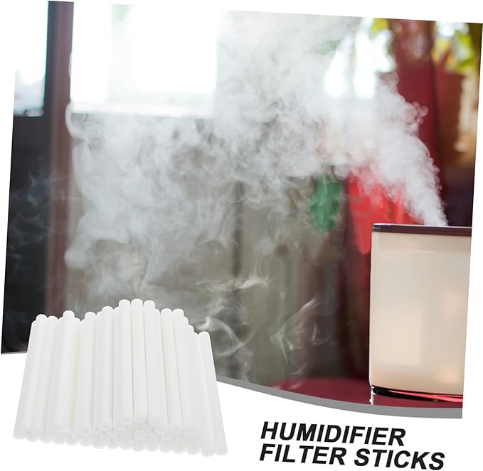 GALPADA 50pcs Cotton Filter Sticks for Diffuser and Humidifier 10x140mm Universal Absorbent Cotton Fragrance Replacement for Home Use - AquaVibe