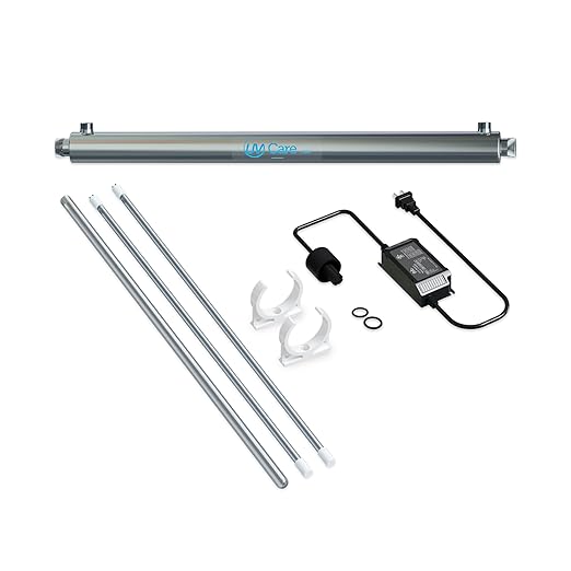 Brio UVS9 UV Ultraviolet Light Water System for Whole House, 35W, 9 GPM, 8000 Hrs., Includes Extra UV Lamp, UL Listed Ballast